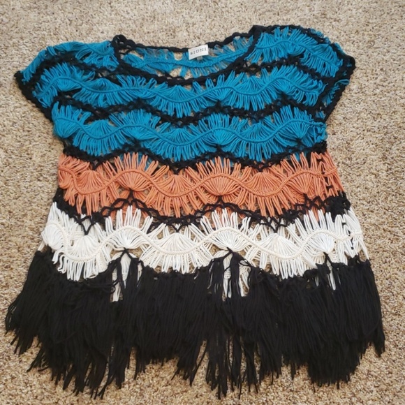 Other - Awesome crochet multi colored cover up